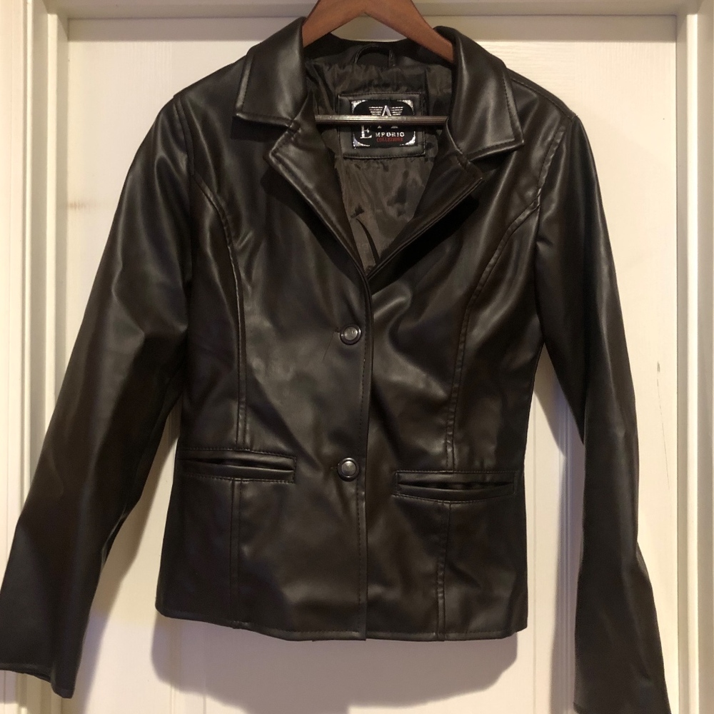 Women's Emporio Collezione Faux Leather Jacket